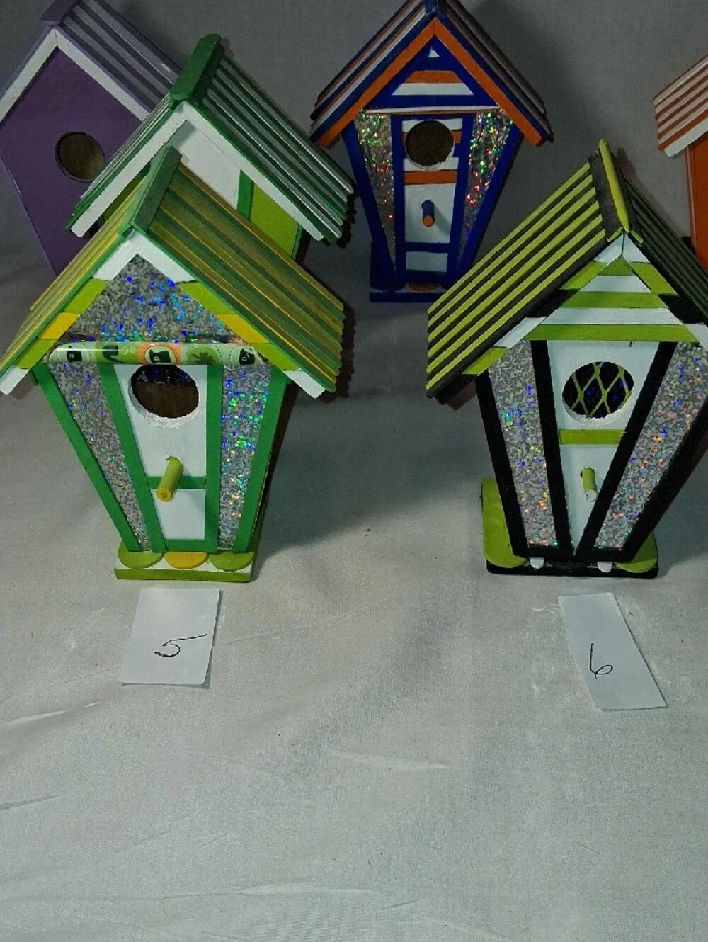 $10 or 3 for $25 Handmade by Grandpa Decorative & Colorful Wooden Birdhouses